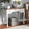 Baxton Studio Sophie White and Brown Finished Small 3-Drawer Wood Console Table 162-10255 - alternate 7